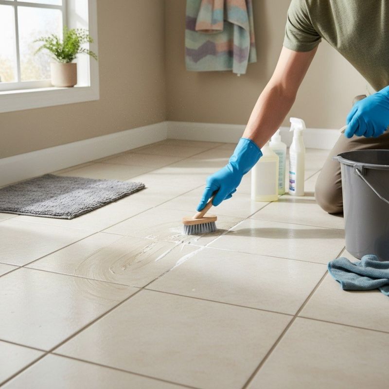 Tile Grout Line Cleaning