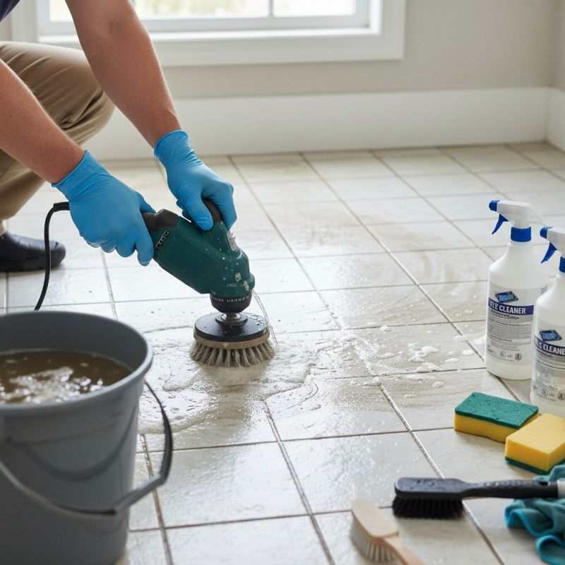 Tile Grout Line Cleaning