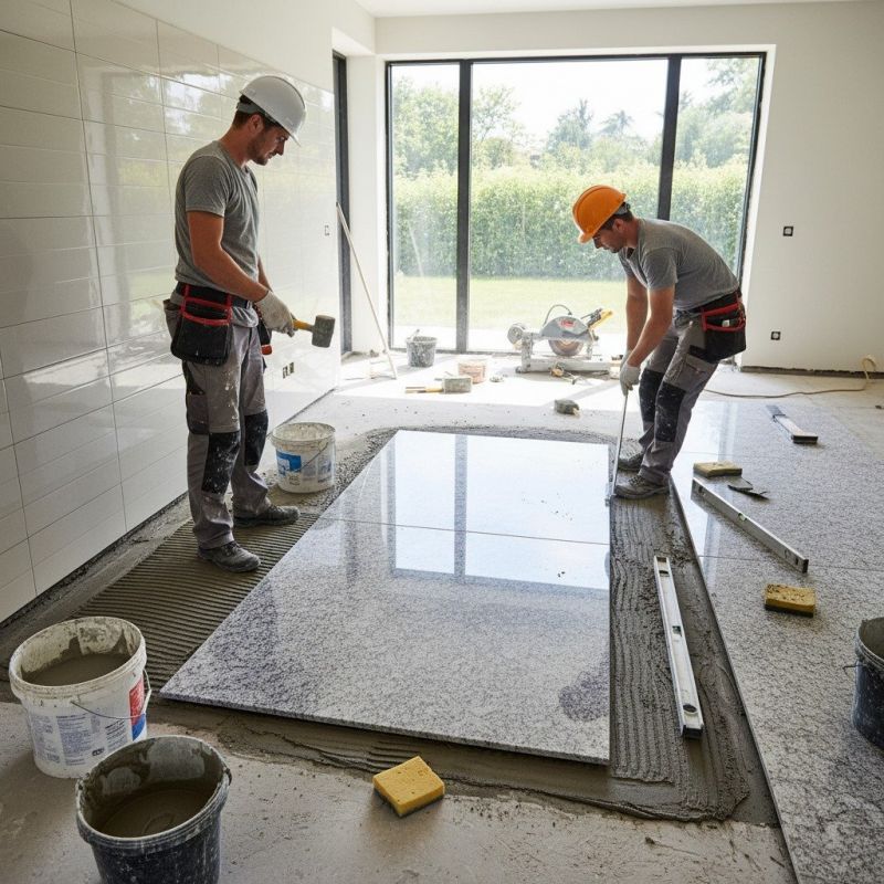 Marble Tile Floor Installation in Wilmington, NC